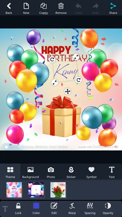 Happy Birthday Card Maker应用截图