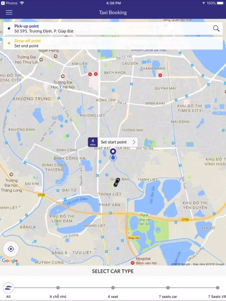 Đặt Xe Thái Nguyên iPad  Screenshots