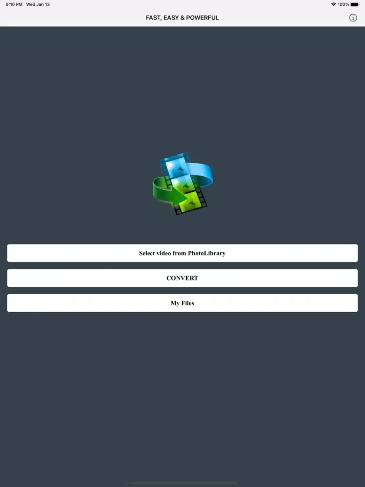 Any Video Converter! iPad  স্ক্রিনশট