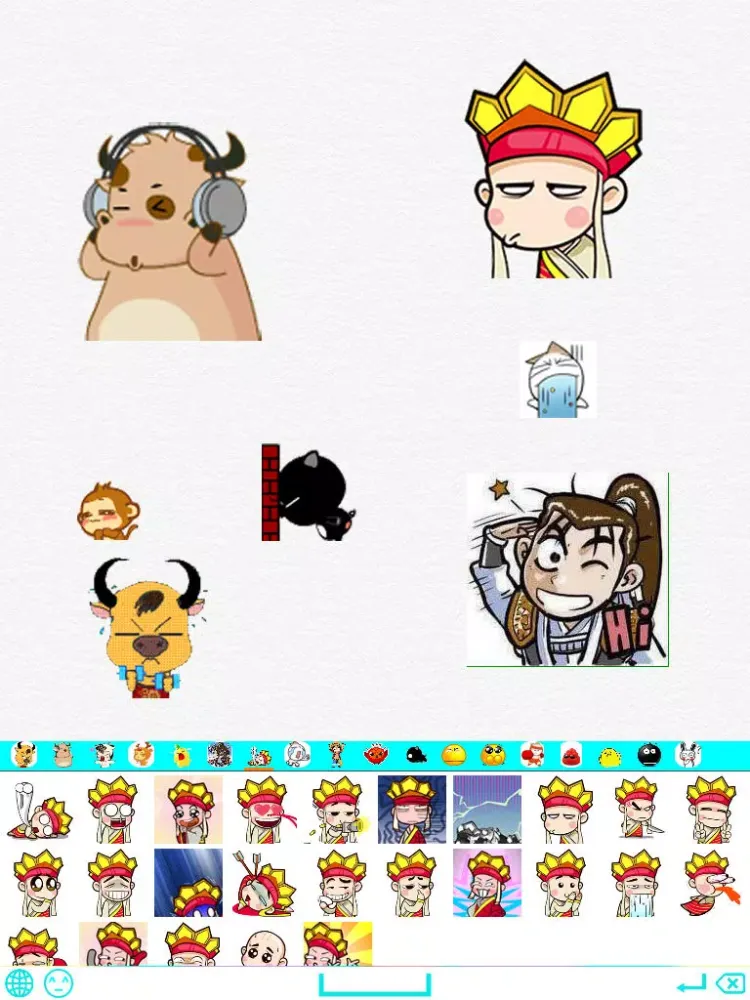 keyboardpro: gif & image & text emoji ... iPad  سکرین شاٹس