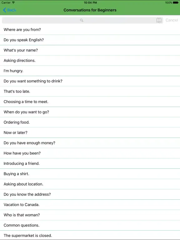 Conversation English Free iPad  Ekran Görüntüleri