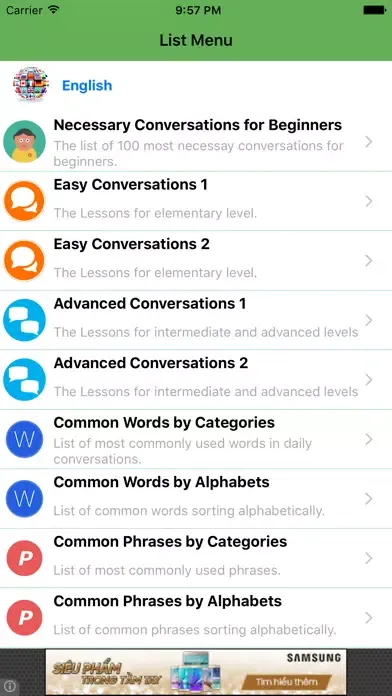 Conversation English Free Ekran Görüntüleri
