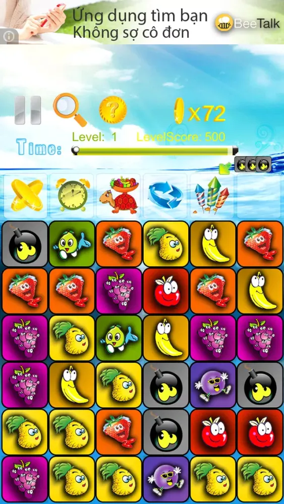 Capturas de tela do iFruit - Trái cây vui nhộn
