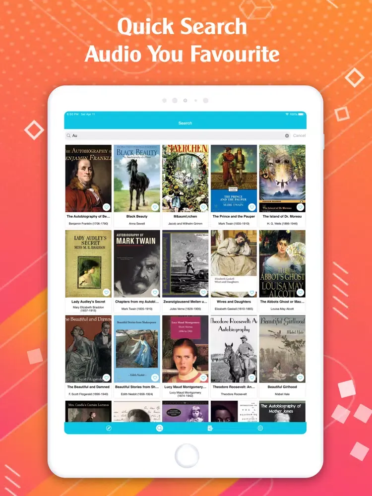 Capturas de tela do eBooks - Listen to Audio Books iPad 