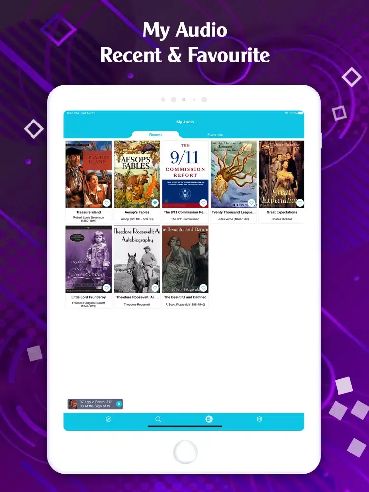 Capturas de tela do eBooks - Listen to Audio Books iPad 