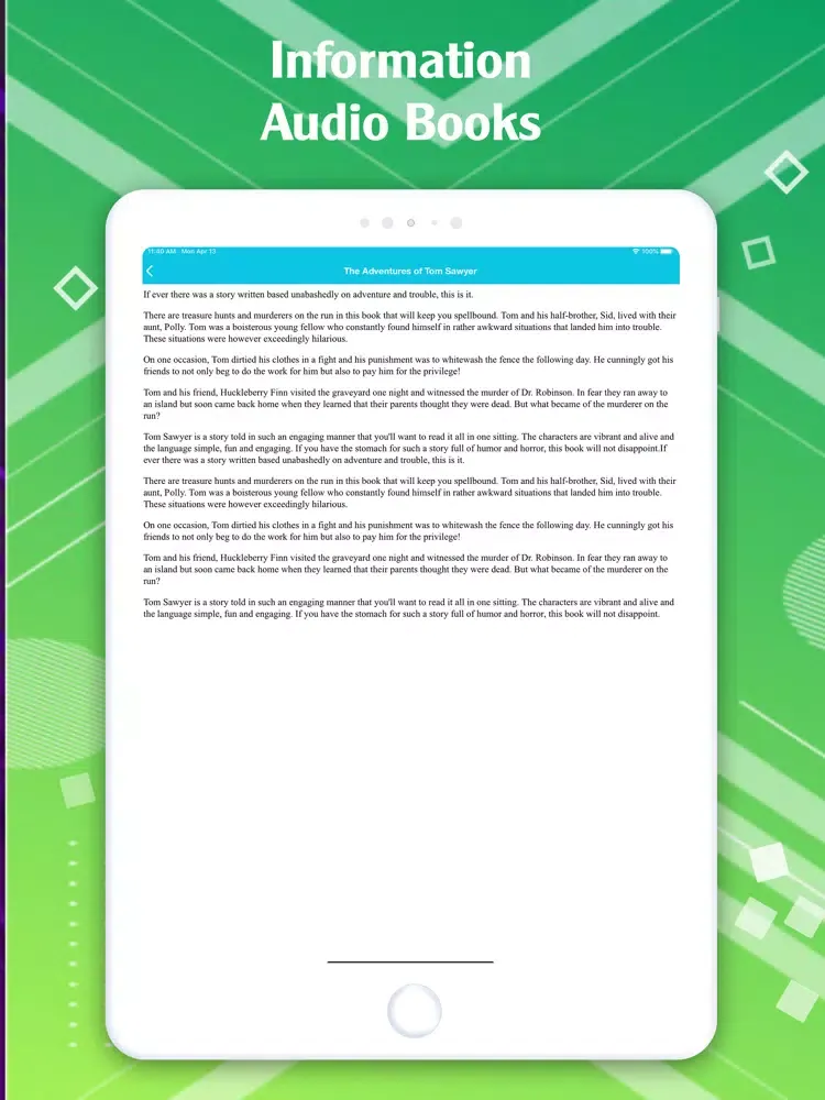 Capturas de tela do eBooks - Listen to Audio Books iPad 