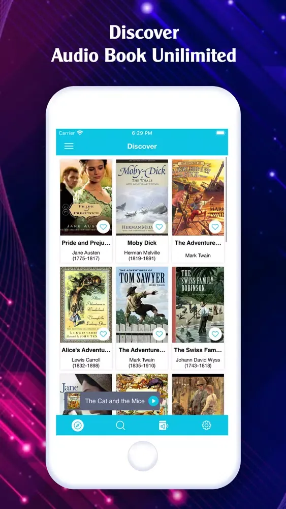 Capturas de tela do eBooks - Listen to Audio Books