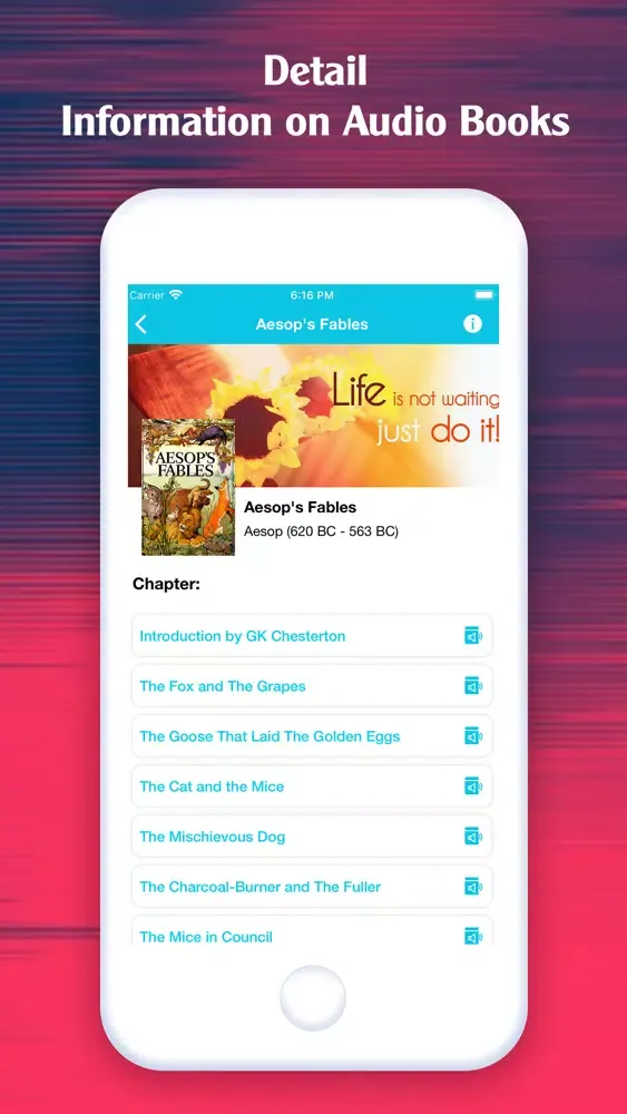 Capturas de tela do eBooks - Listen to Audio Books