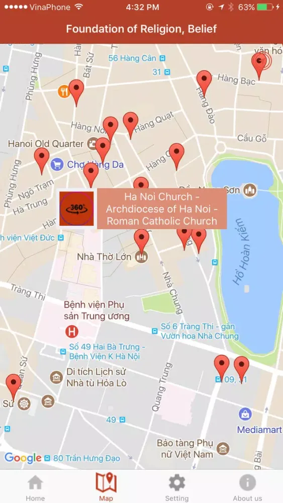 Ảnh chụp màn hình của Hoan Kiem 360°