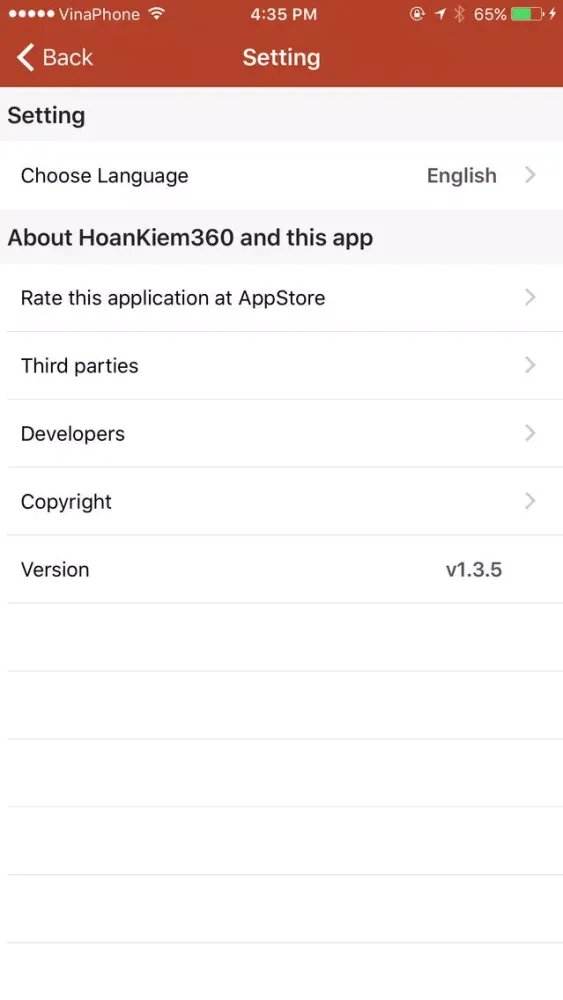 Ảnh chụp màn hình của Hoan Kiem 360°