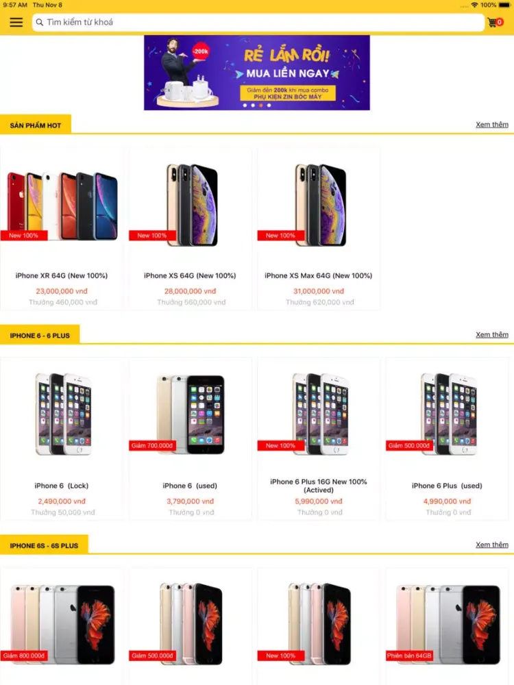 Capturas de pantalla de SangMobile – Uy tín chất lượng iPad 