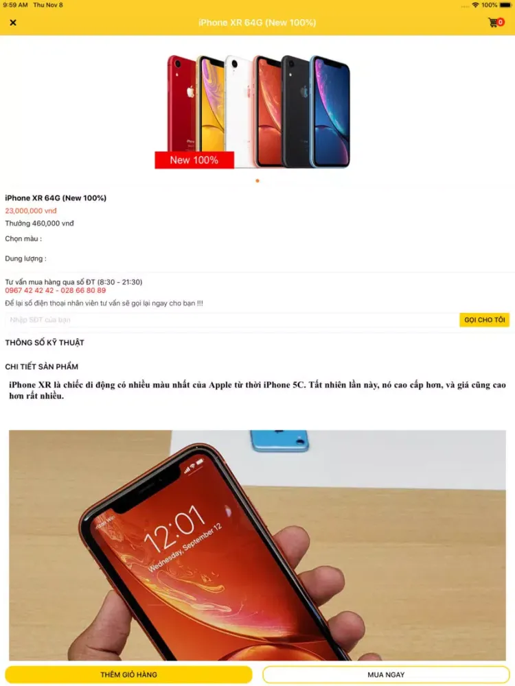 Capturas de pantalla de SangMobile – Uy tín chất lượng iPad 
