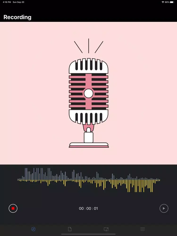 Voice Recorder ACR iPad 应用截图