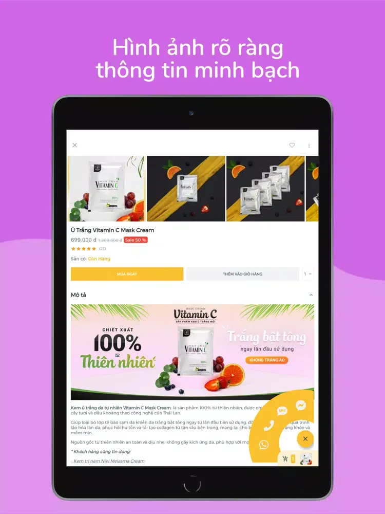 Capturas de pantalla de Hoà Sunny Cosmetic iPad 