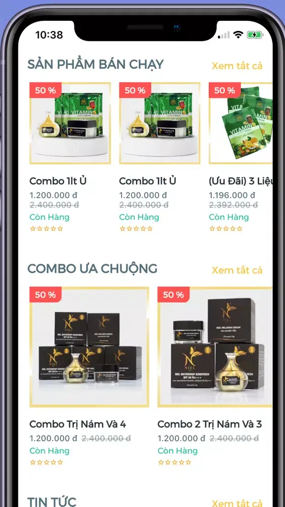 Capturas de pantalla de Hoà Sunny Cosmetic