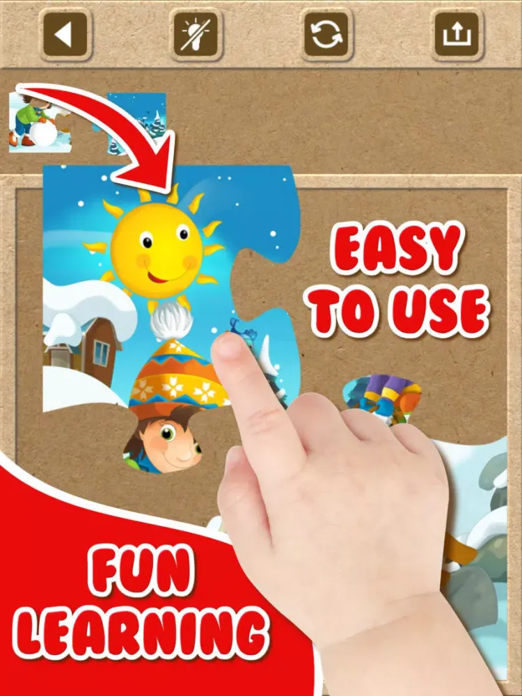 Christmas Jigsaw Puzzle Games for Toddler.s Kid.s iPad  سکرین شاٹس