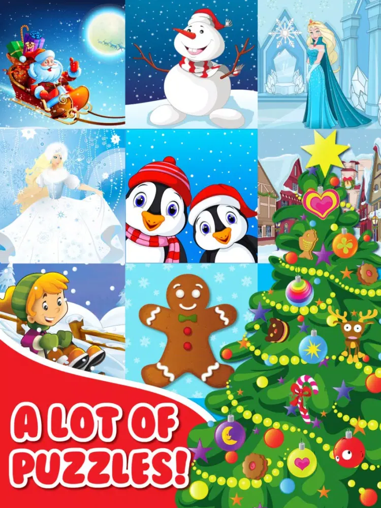 Christmas Jigsaw Puzzle Games for Toddler.s Kid.s iPad  سکرین شاٹس