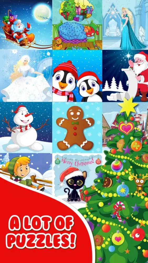 Christmas Jigsaw Puzzle Games for Toddler.s Kid.s سکرین شاٹس