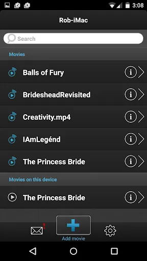 ภาพหน้าจอของ VLC Streamer