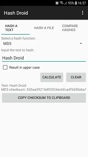 Hash Droid Screenshots