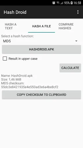 Hash Droid Screenshots