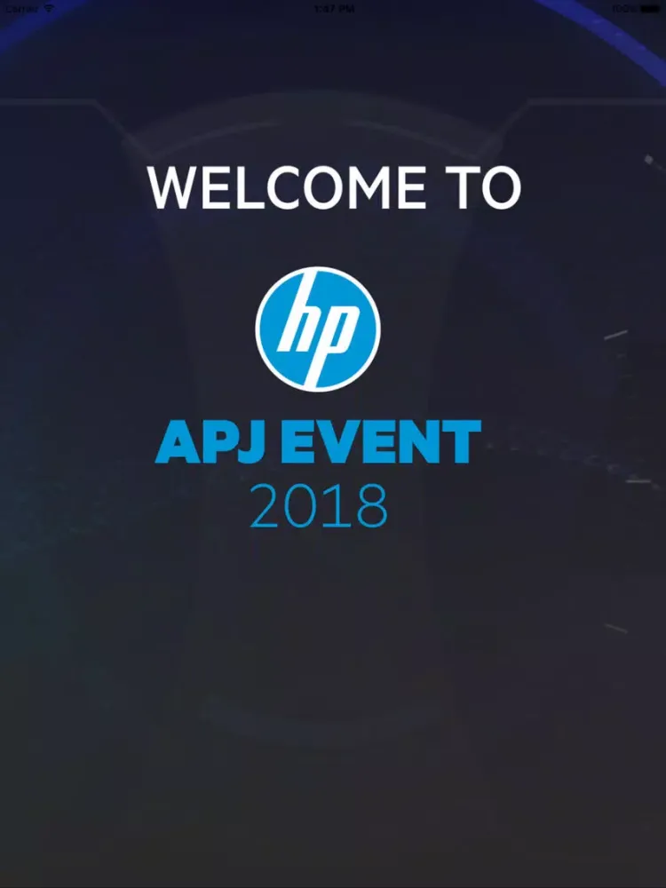 HP APJ Event 2018 iPad  スクリーンショット