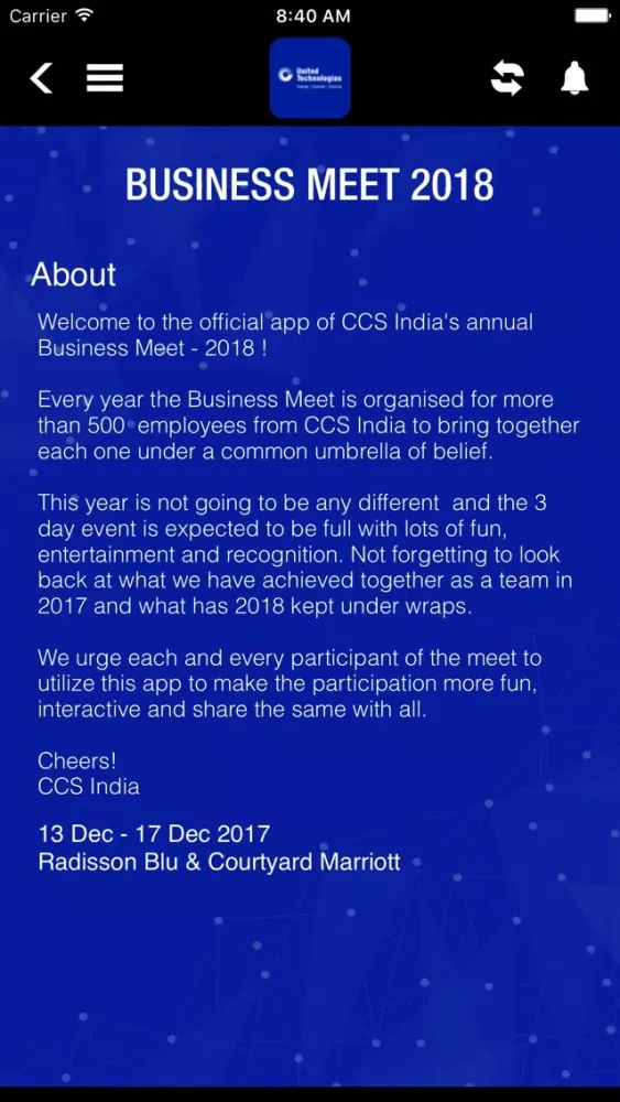 تصاویر Business Meet 2018