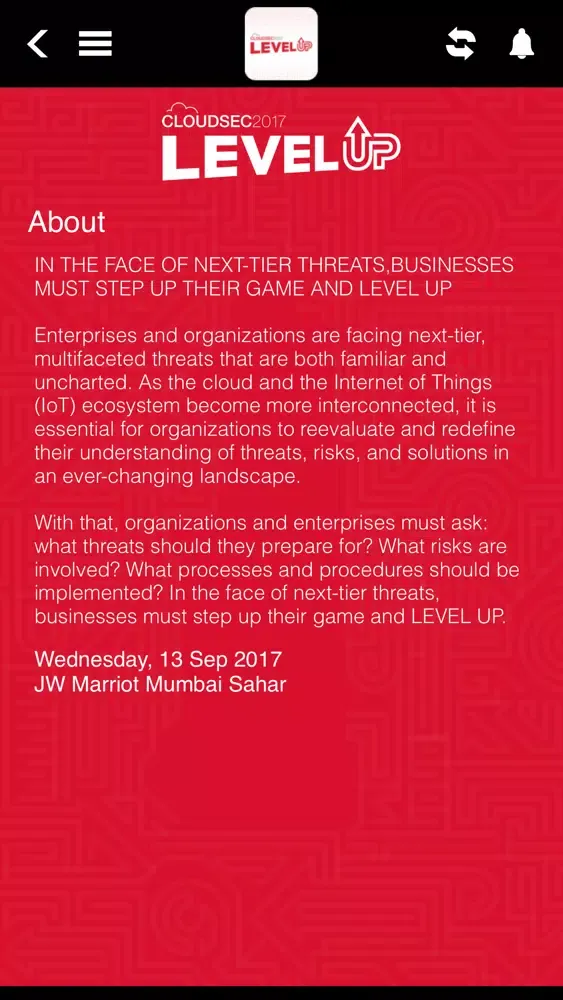Capturas de pantalla de CLOUDSEC INDIA 2017