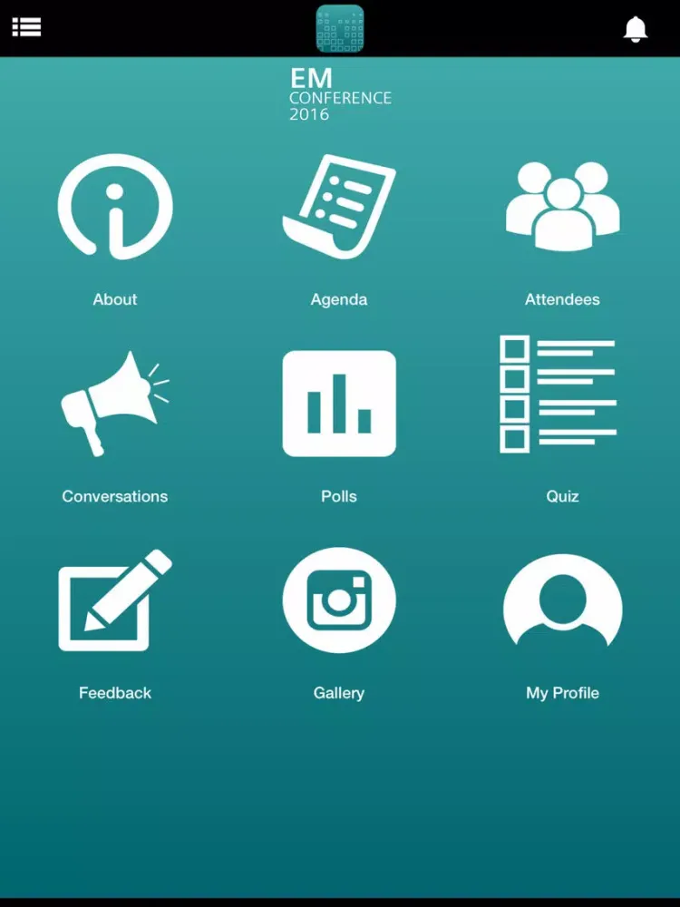 Ảnh chụp màn hình của EM Conference 16 iPad 