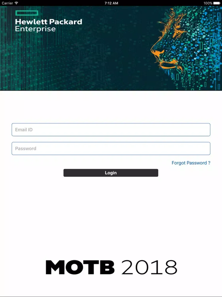Zrzuty ekranu HPE MOTB 2018 iPad 