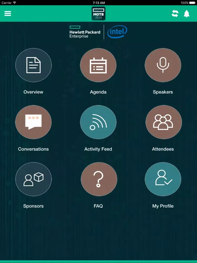 Zrzuty ekranu HPE MOTB 2018 iPad 