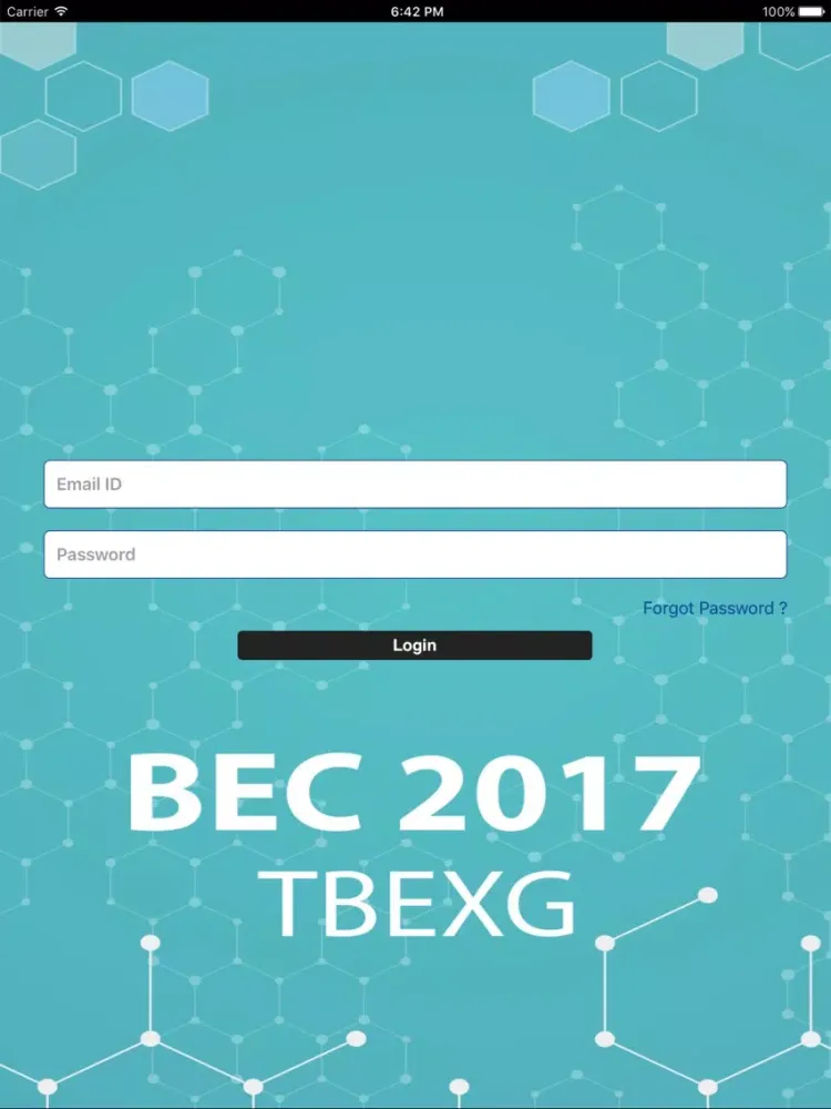 ภาพหน้าจอของ BEC 2017 iPad 