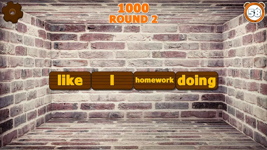 Ảnh chụp màn hình của Sentence Scramble Game Full