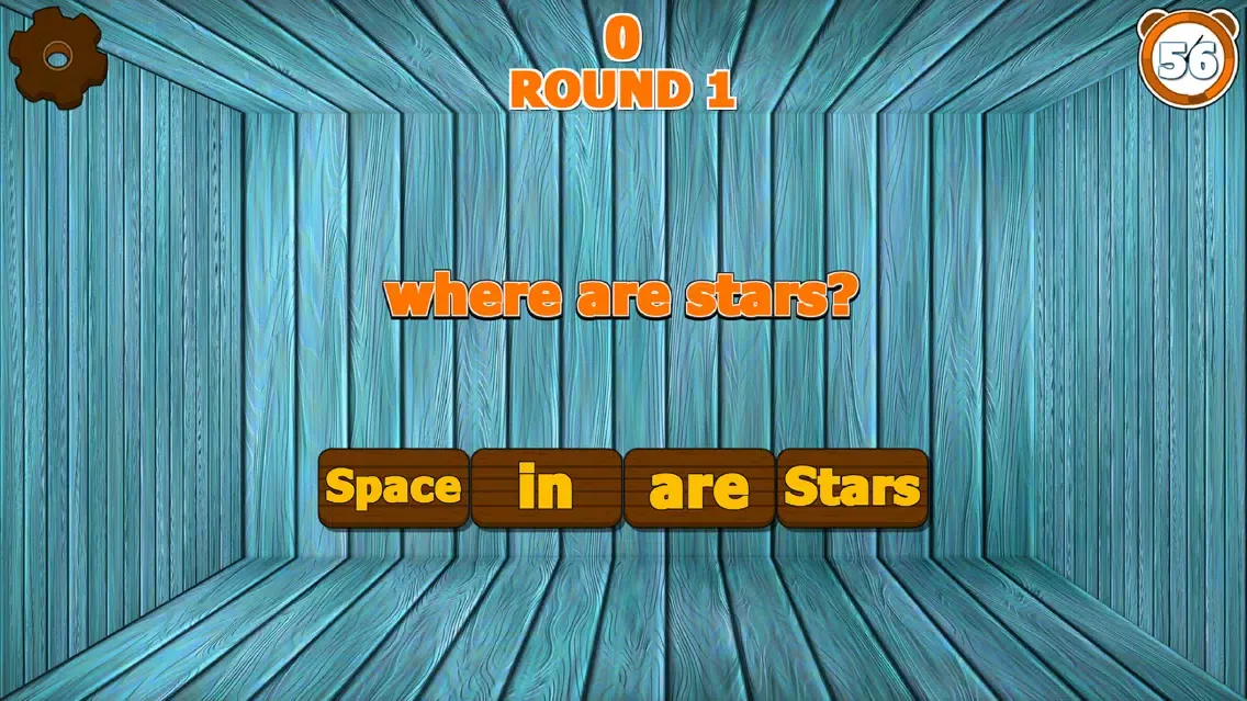 Ảnh chụp màn hình của Sentence Scramble Game Full