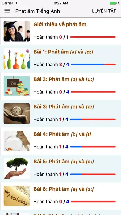 Phát âm tiếng anh: hoc phat am tieng anh Screenshots
