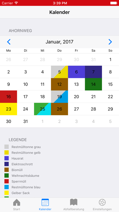 Zrzuty ekranu Abfallkalender Kirchlengern