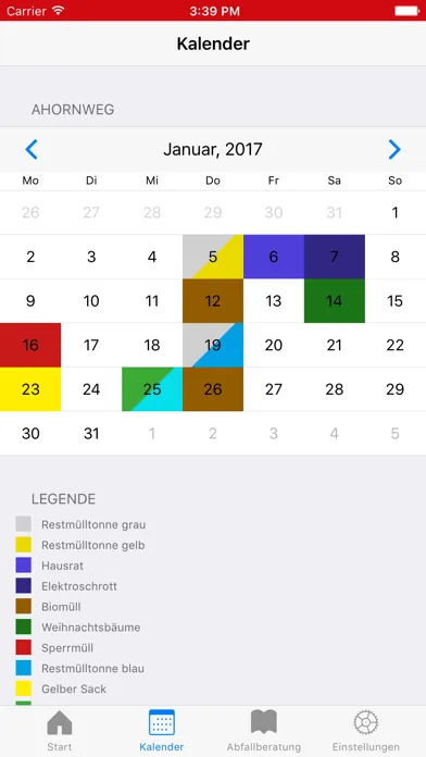 Screenshot di Abfallkalender Kirchlengern