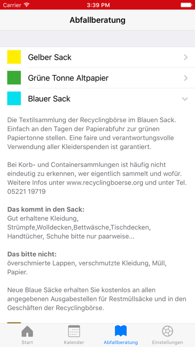 Zrzuty ekranu Abfallkalender Kirchlengern