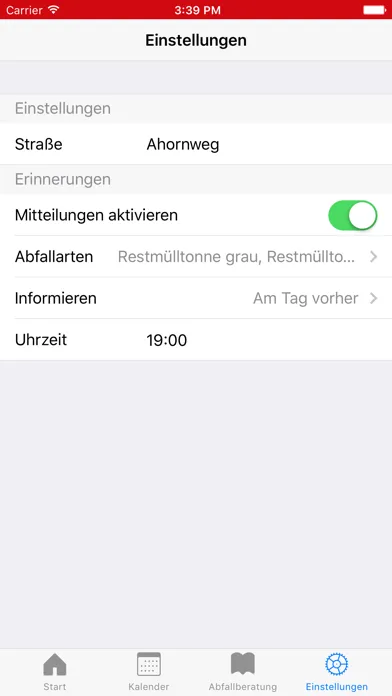 Screenshot di Abfallkalender Kirchlengern