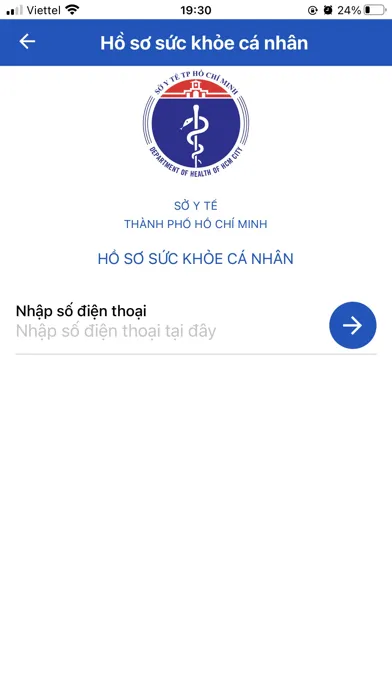 Screenshot di PHR HCM