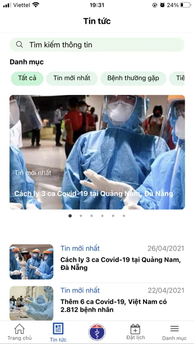 Screenshot di PHR HCM