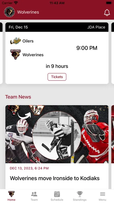 Whitecourt Wolverines 스크린샷