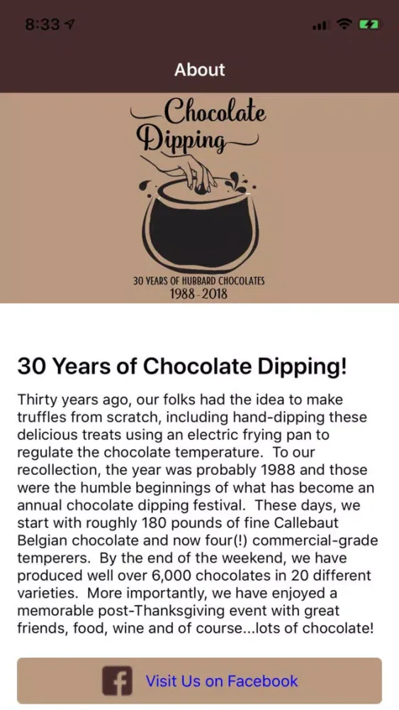 Zrzuty ekranu Hubbard Chocolates