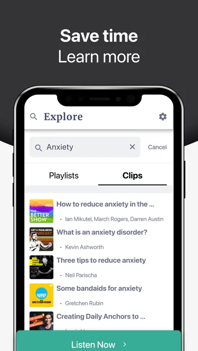 MindBites: Learn from Podcasts Screenshots