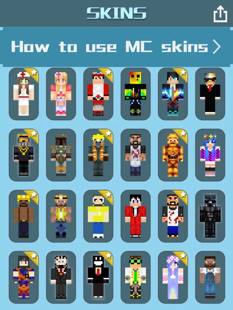Skin Booth ~ Boys Girls Skin for Minecraft Pocket iPad 应用截图