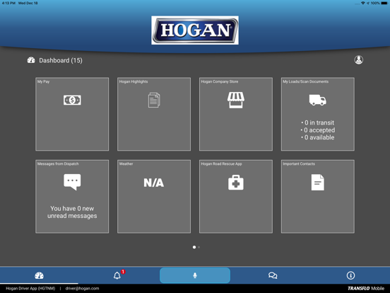Screenshot di Hogan Driver App iPad 