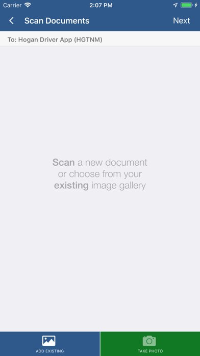 Screenshot di Hogan Driver App