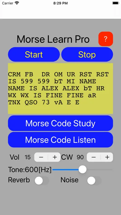 MorseLearnPro Screenshots