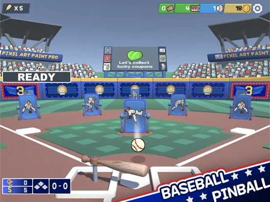 Pin baseball game iPad  স্ক্রিনশট