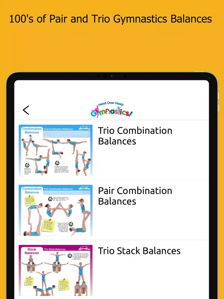 Ảnh chụp màn hình của Head Over Heels Gymnastics iPad 